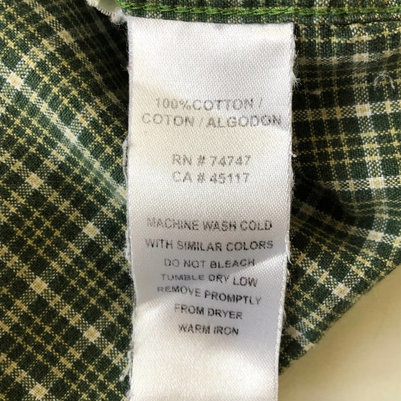 RedHead Plaid Shirt Button Down Green size XL - Picture 6 of 6
